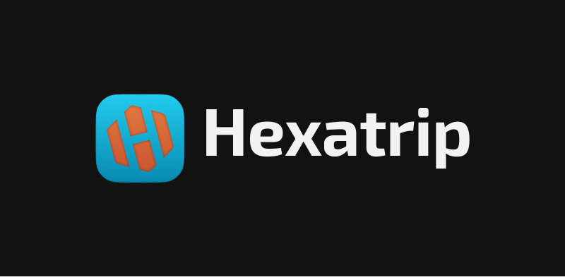 Logo Hexatrip sur fond sombre